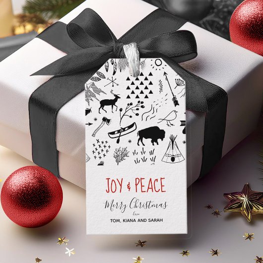 Buffalo Adventures Black & White met Plaid ID599 Cadeaulabel