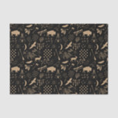 Buffalo Adventures Pattern Kraft Paper ID599 Tissuepapier (Voorkant)