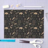 Buffalo Adventures Pattern Kraft Paper ID599 Tissuepapier (Craft)