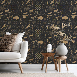 Buffalo Adventures Tan op elke achtergrond ID599 Behang