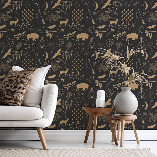 Buffalo Adventures Tan op elke achtergrond ID599 Behang (Creator heeft geüpload)