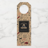 Buffalo Adventures Warm Wishes Kraft Red ID599 Flessenhanger (Voorkant)
