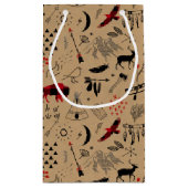 Buffalo Adventures Zwart & Rood Plaid/Kraft ID599 Klein Cadeauzakje (Achterkant)