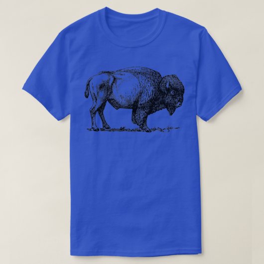Buffalo American Bison Classic Print T-shirt (Design voorkant)