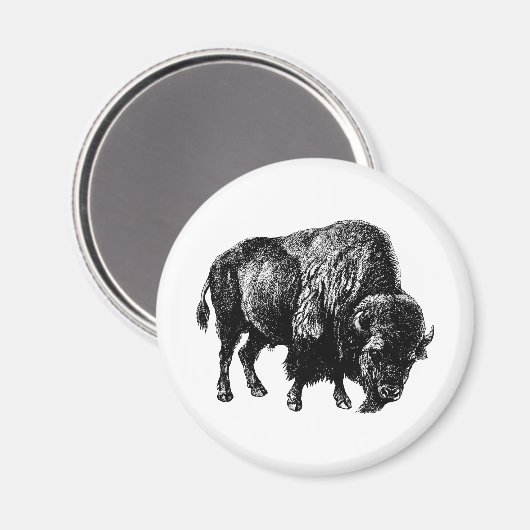 Buffalo American Bison Magnet (Voorkant / Achterkant)