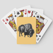 Buffalo American Bison Pokerkaarten (Achterkant)