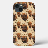 Buffalo and Feather Design iPhone Cove / iPad hoes (Achterkant)