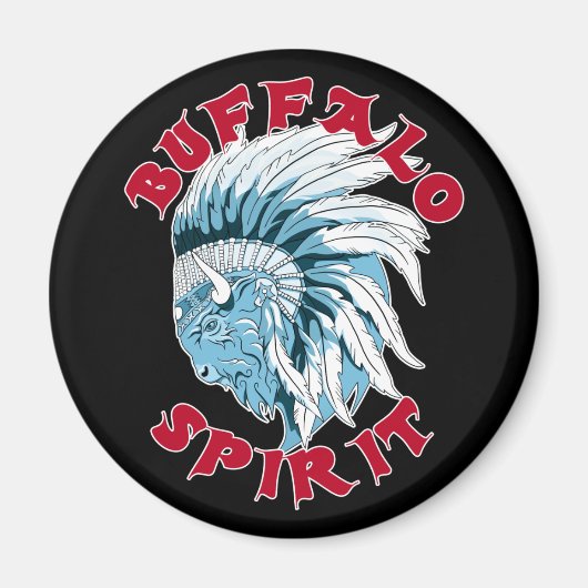Buffalo Animal Spirit Magneet (Voorkant)