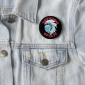 Buffalo Animal Spirit Ronde Button 5,7 Cm (In situ)
