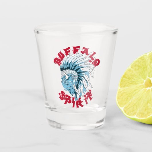 Buffalo Animal Spirit Shot Glas (Voorkant)