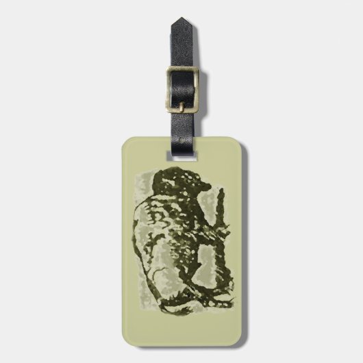 Buffalo Art Bagagelabel (Voorkant verticaal)