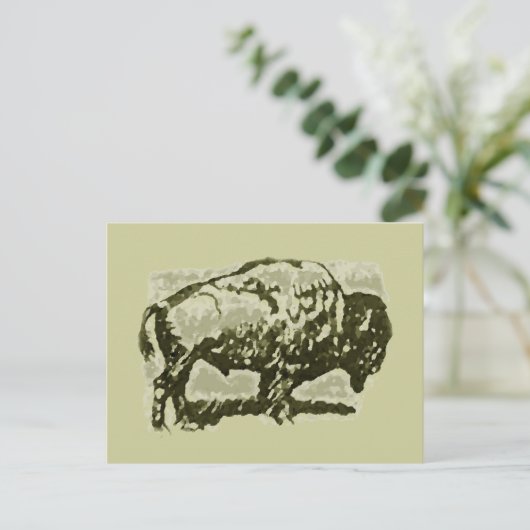 Buffalo Art Briefkaart (Staand voorkant)