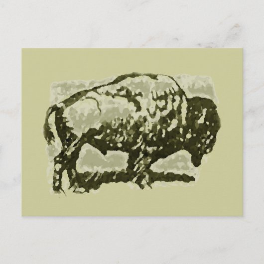 Buffalo Art Briefkaart (Voorkant)