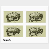 Buffalo Art Rechthoekige Sticker (Vel)