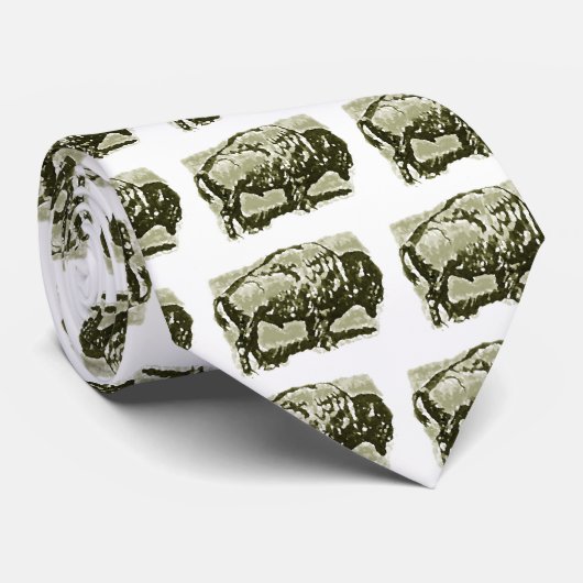 Buffalo Art Stropdas (Opgerold)