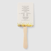 Buffalo Autumn Mountain Wedding Program Handwaaier (Achterkant)