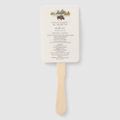 Buffalo Autumn Mountain Wedding Program Handwaaier (Voorkant)