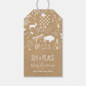 Buffalo avonturen Wit/Kraft ID599 Cadeaulabel (Voorkant)