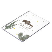 Buffalo Baby shower Guest Book Notitieboek (Linkerzijde)