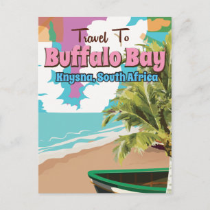 Buffalo Bay Zuid-Afrika reisposter Briefkaart