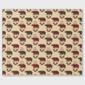Buffalo Beer Pattern Cadeaupapier (Vlak)