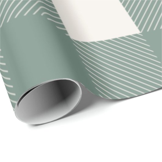 Buffalo Bekijk groene, eenvoudige, stijlvolle rend Cadeaupapier (Rol Hoek)