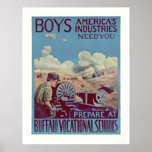 Buffalo Beroepsscholen (US02061) Poster