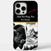 Buffalo bij zonsopgang in berglandschap Case-Mate iPhone case (Achterkant)