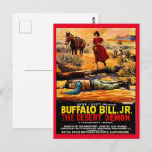 Buffalo Bill 1925, Jr. - Desert Demon film poster Briefkaart (Voorkant / Achterkant)