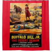 Buffalo Bill 1925, Jr. - Desert Demon film poster Douchegordijn (Voorkant)