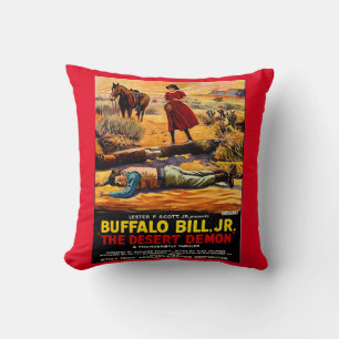 Buffalo Bill 1925, Jr. - Desert Demon film poster Kussen