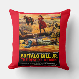 Buffalo Bill 1925, Jr. - Desert Demon film poster Kussen