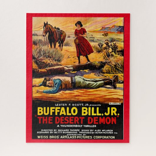 Buffalo Bill 1925, Jr. - Desert Demon film poster Legpuzzel (Verticaal)