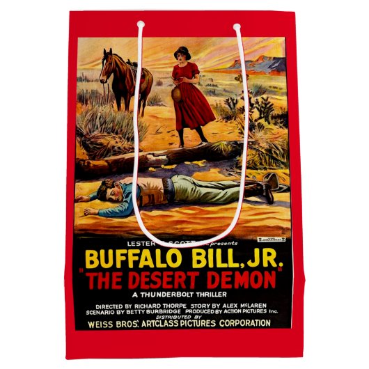 Buffalo Bill 1925, Jr. - Desert Demon film poster Medium Cadeauzakje (Achterkant)