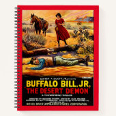 Buffalo Bill 1925, Jr. - Desert Demon film poster Notitieboek (Voorkant)