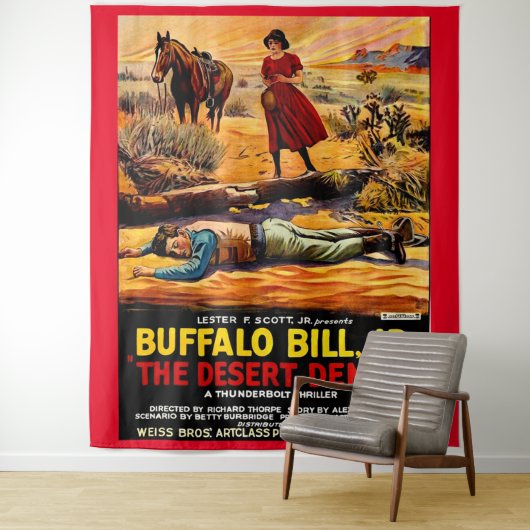 Buffalo Bill 1925, Jr. - Desert Demon film poster Wandkleed (In situ)