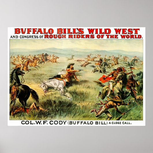 Buffalo Bill - Afdrukken Poster (Voorkant)