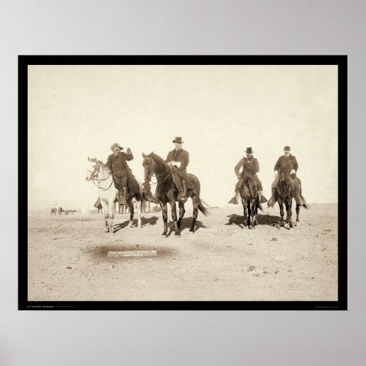 Buffalo Bill & Army Officers SD 1891 Poster (Voorkant)