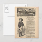 Buffalo Bill - Beadle's Half Dime Library 1879 Briefkaart (Voorkant / Achterkant)