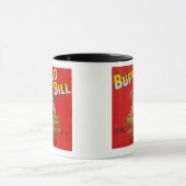 Buffalo Bill Brand Yam Crate Label Mok (Midden)