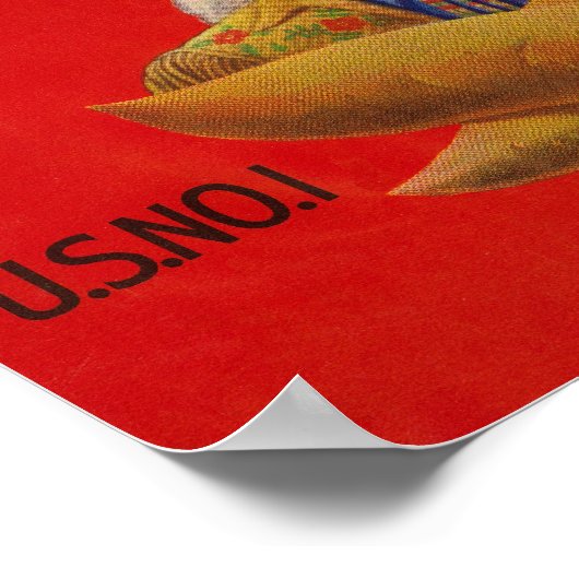 Buffalo Bill Brand Yam Crate Label Poster (Hoek)