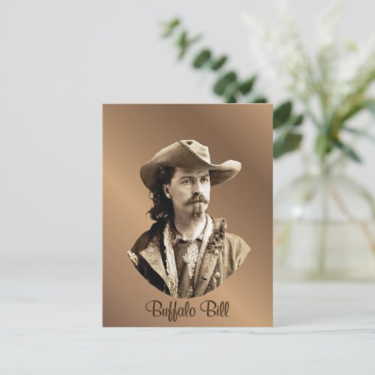 Buffalo Bill Cody 1875 Briefkaart (Staand voorkant)