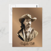 Buffalo Bill Cody 1875 Briefkaart (Voorkant / Achterkant)