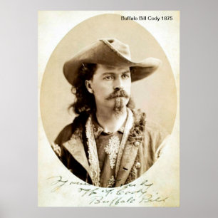 Buffalo Bill Cody 1875 Druk Poster