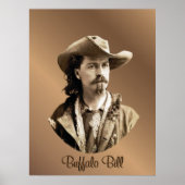 Buffalo Bill Cody 1875 Western Hero USA Poster (Voorkant)