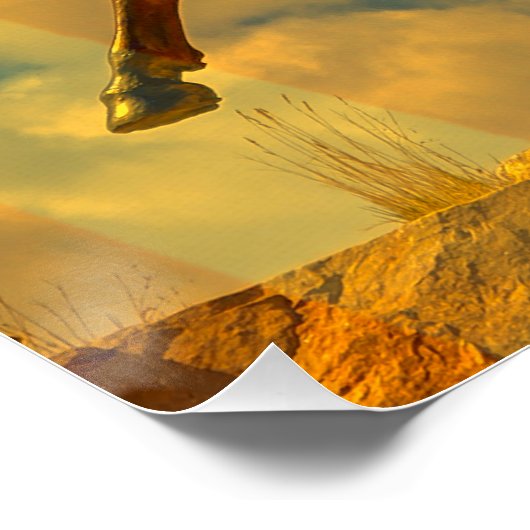 Buffalo Bill Cody beeld Cody, Wyoming & Verenigde  Perfect Poster (Hoek)