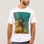 Buffalo Bill Cody beeld Cody, Wyoming & Verenigde  T-shirt (Voorkant)