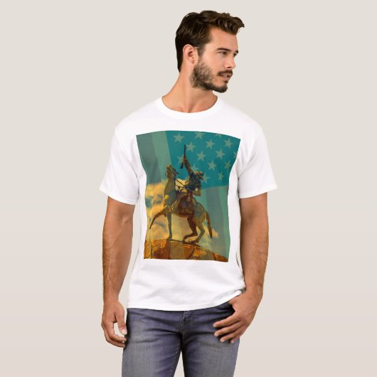 Buffalo Bill Cody beeld Cody, Wyoming & Verenigde  T-shirt (Voorkant volledig)
