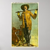 Buffalo Bill Cody - beroemde schutter en scout Poster (Voorkant)