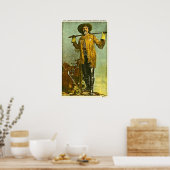 Buffalo Bill Cody - beroemde schutter en scout Poster (Keuken)